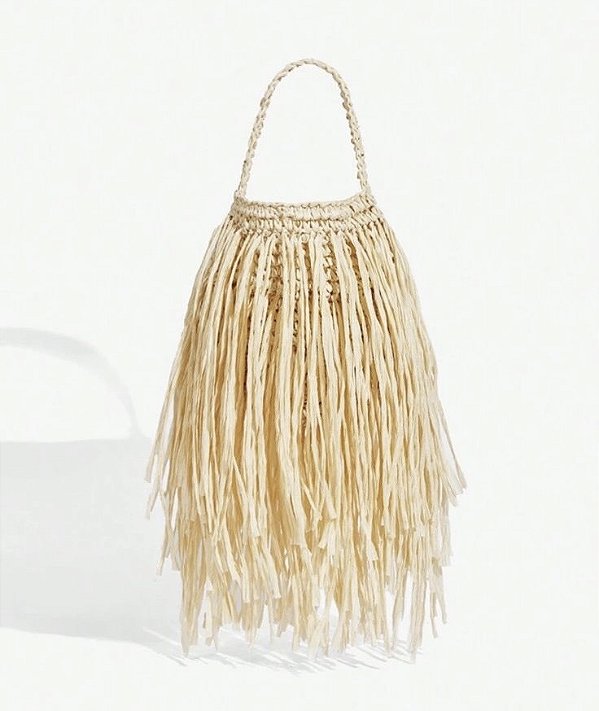 Bag LOLA franja de palha
