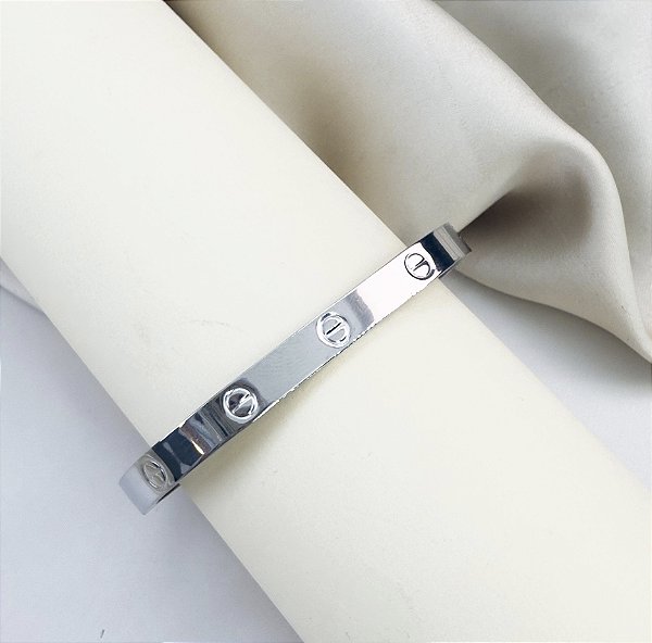 Bracelete SALERMO  inspiração folheado a prata