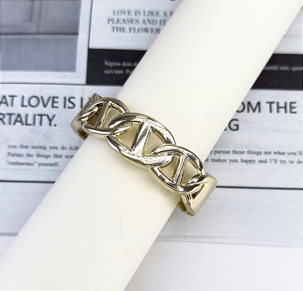 Bracelete VOLIA max corrente folheada a ouro