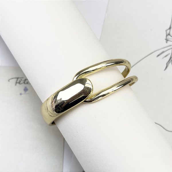 Bracelete CARLOTA folheado a ouro