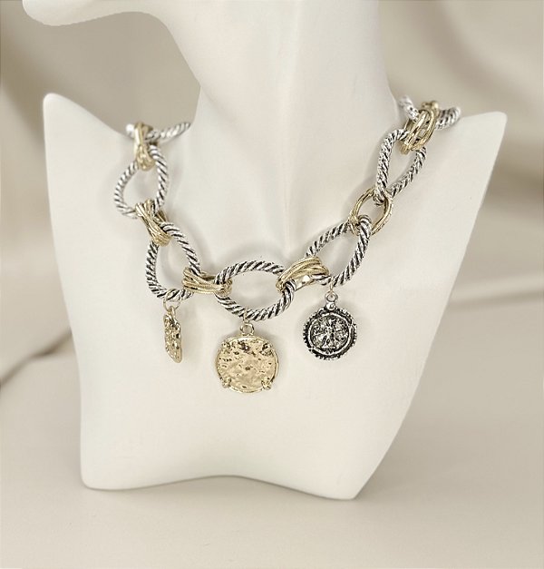 Choker MIRIAD mix medalhas