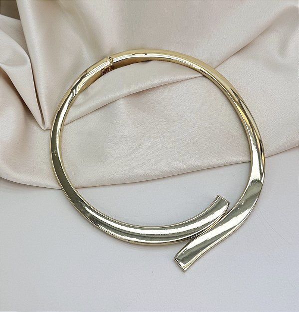 Choker aro ISSIS Folheada A Ouro