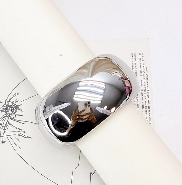 Bracelete SCONE max folheada a prata