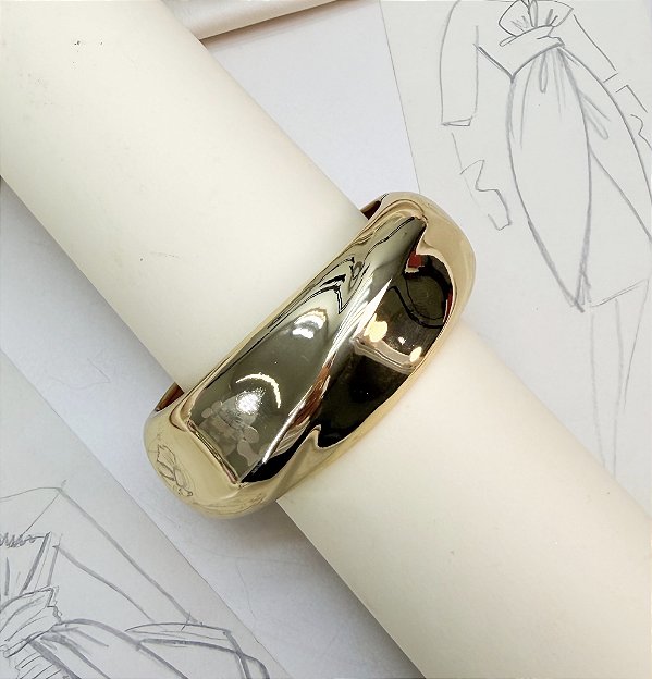 Bracelete MARAGOGI max folheada a ouro