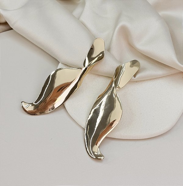 Max brinco AMARIL organico folheado a ouro