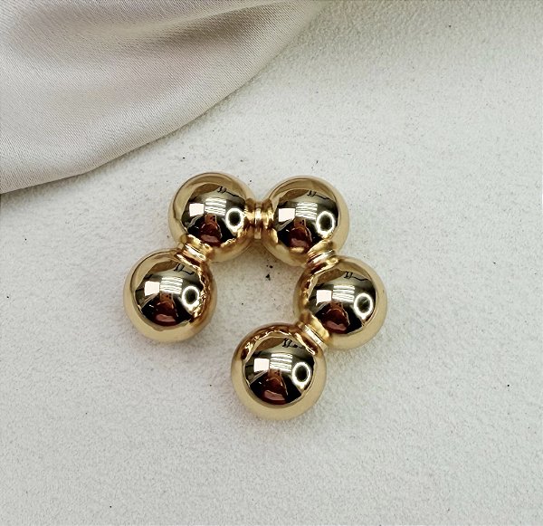 DUPLICADO - Piercing fake duplo KEDNA de encaixe folheada a ouro