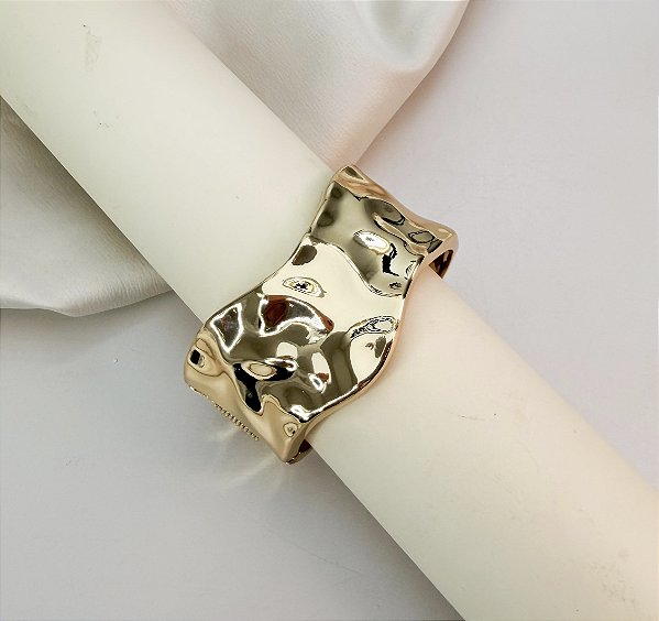 Bracelete EROS orgânico folheado a ouro