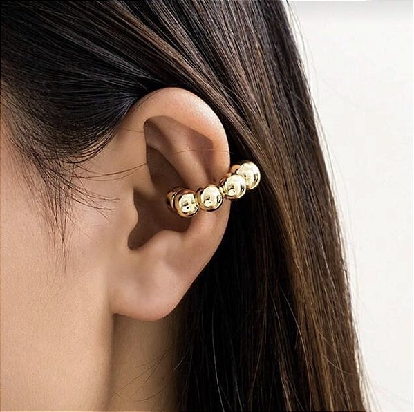 Piercing fake NALA de encaixe folheada a ouro