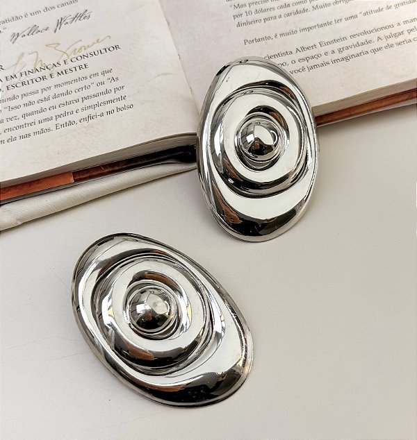 Max brinco ZAZIM espiral folheado a prata