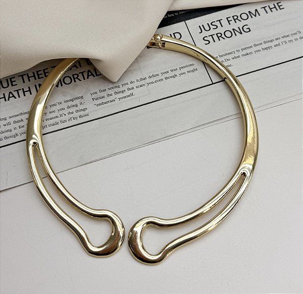 Choker aro ALEGRA Folheada A Ouro