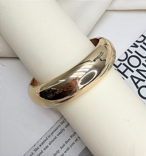 Bracelete FIJI boleado folheada a ouro