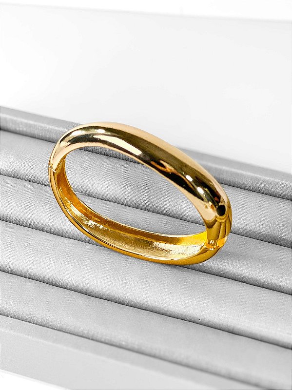 Bracelete ZAZIM fino orgânico folheado a ouro