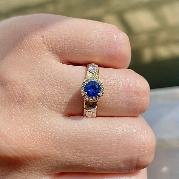 VL 722 - Anel de Formatura em Ouro Amarelo 18K