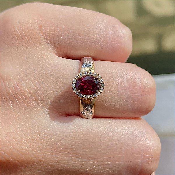 VL 709 - Anel de Formatura em Ouro Amarelo 18K