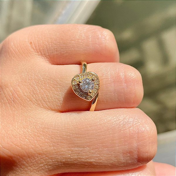VL 557 - Solitário em Ouro Amarelo 18K