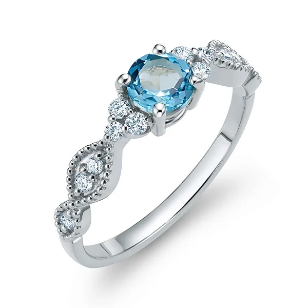 VL 1505 - Anel em Ouro Branco 18K