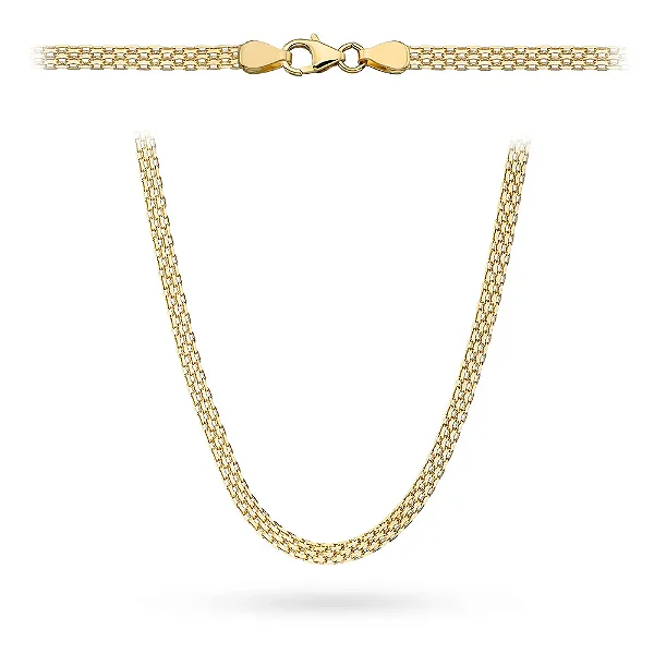 VL 1528 - Corrente em Ouro Amarelo 18K - 45 CM - Esteira