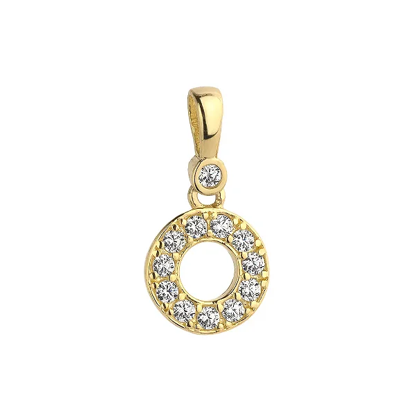 VL 1536 - Pingente em Ouro Amarelo 18K - Cravejado