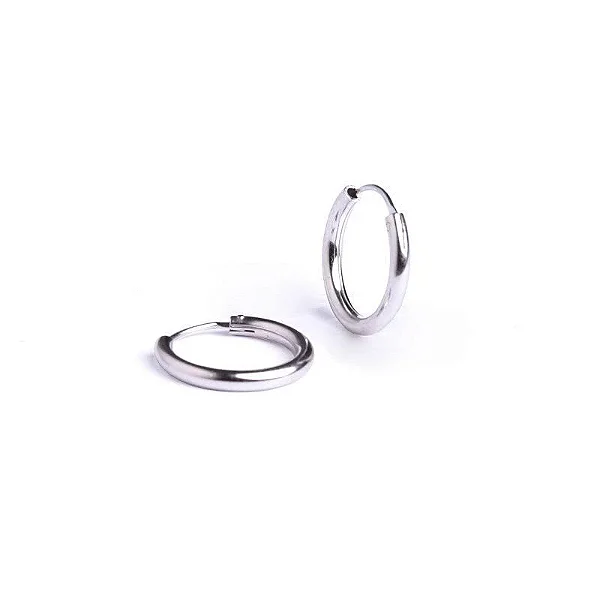 VL 1613 - Par de Brincos em Ouro Branco 18K