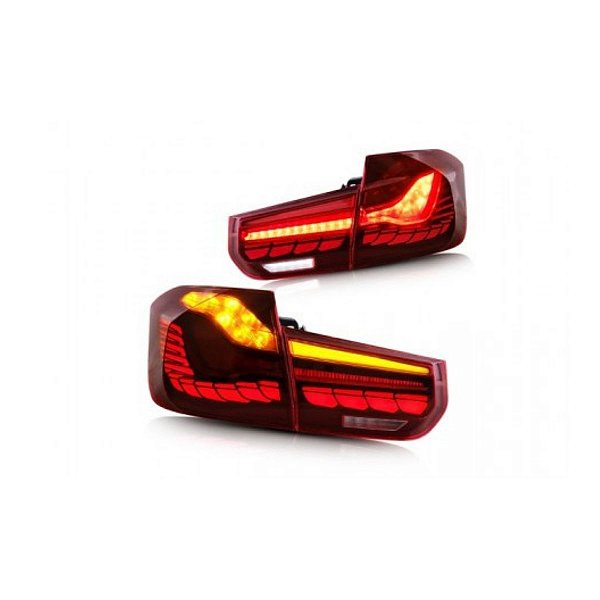 Lanterna Traseira Bmw 320i 328i F30 Estilo Dragon Red