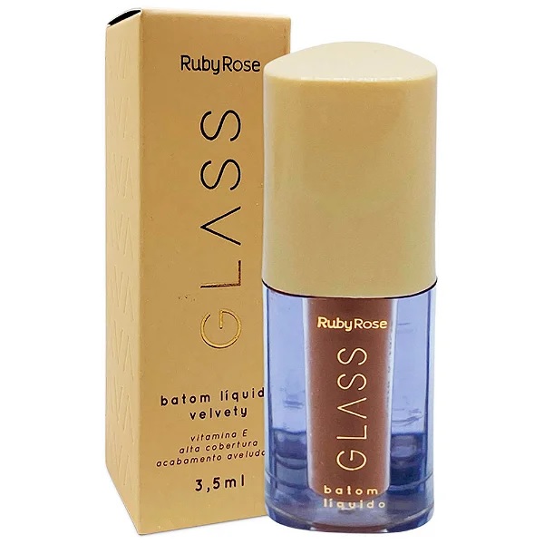 Batom Líquido Velvety Linha Glass - Ruby Rose