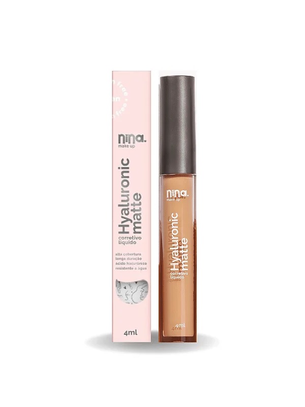 Corretivo Líquido Hyaluronic Matte - Nina Makeup