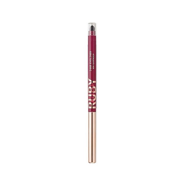 Lápis de Olhos Retrátil em Gel à Prova D'água Burgundy - Kiss New York