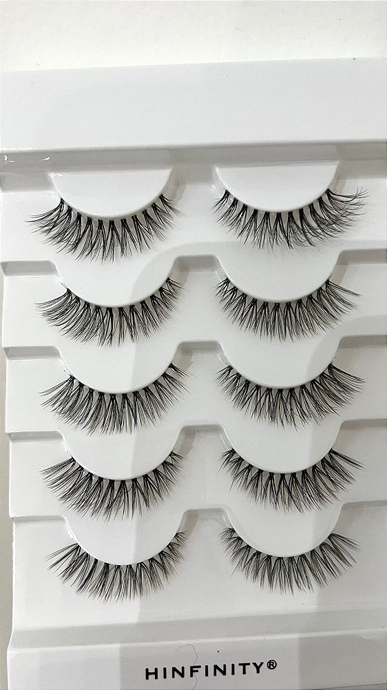 Cartela de Cílios Marrom 5 Pares - MG009