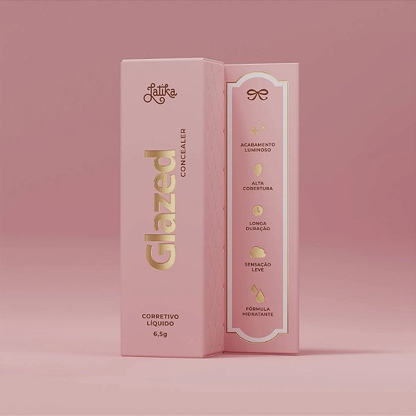 Corretivo Líquido Glazed Alta Cobertura - Latika
