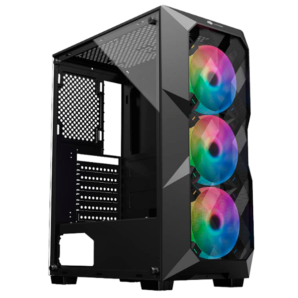 Gabinete Gamer Lateral Vidro Com 3 Fans Frontais RGB GB 1710