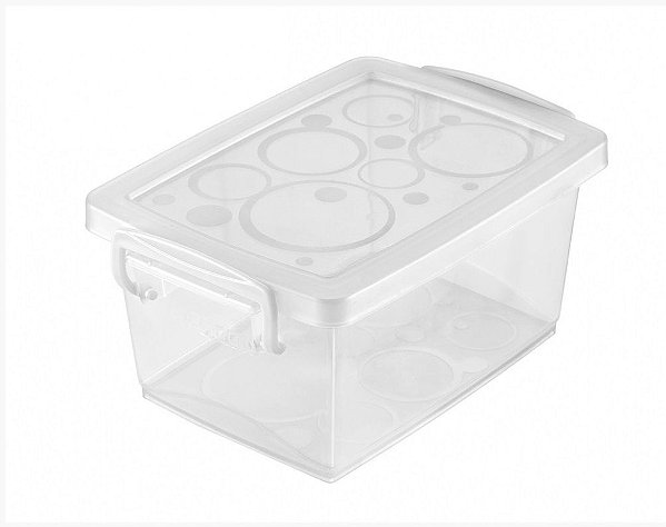 Caixa Organizadora c/Tampa 400ml - Bel - Cristal (ref.OR80000)