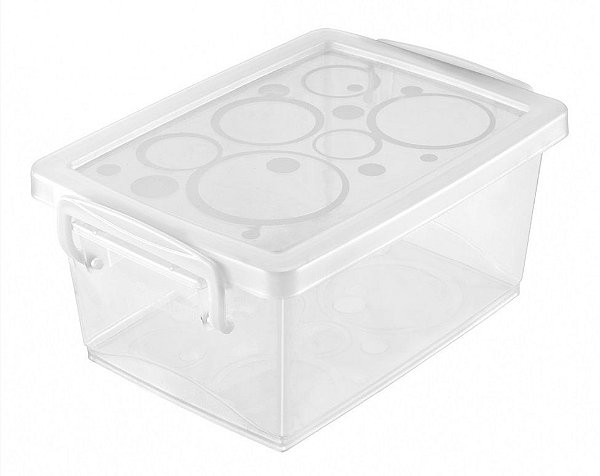 Caixa Organizadora c/Tampa 650ml - Bel - Cristal (ref.OR80100)