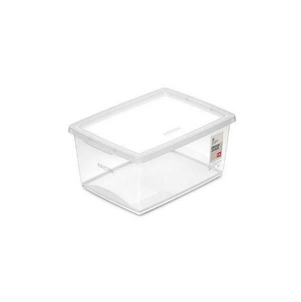 Caixa Organizadora c/Tampa 7,5L - My Closet - Cristal (ref.OR80400)