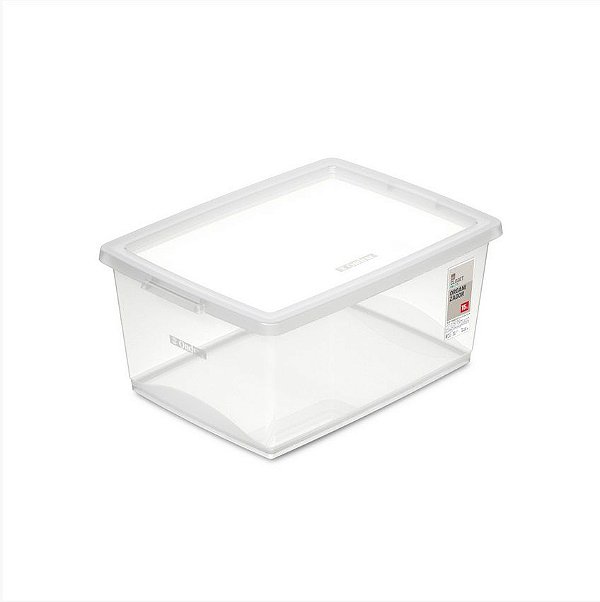 Caixa Organizadora c/Tampa 15L - My Closet - Cristal (ref.OR80500)