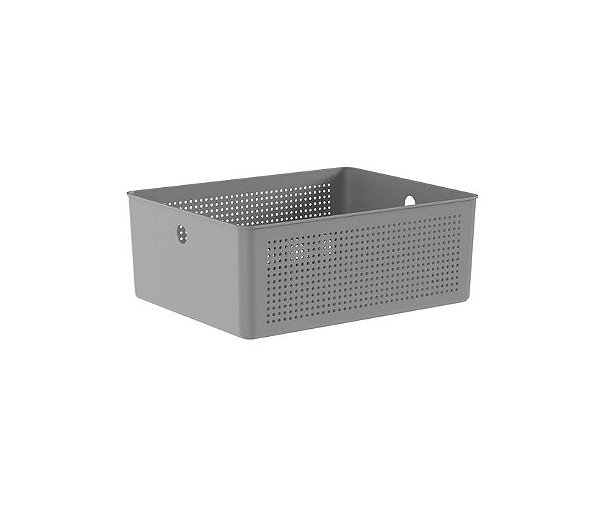 Cesto Organizador Flow 34 x 27 x 13 - Chumbo (ref.CFW450CHF)