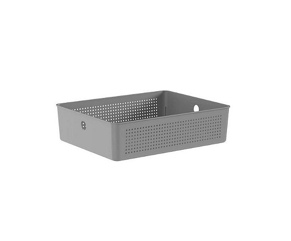 Cesto Organizador Flow 34 x 27 x 9 - Chumbo (ref.CFW400CHF)