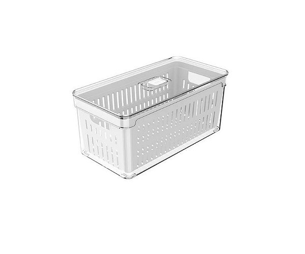 Organizador Clear Fresh 5L c/ 01 Cesto - Cristal (ref.OF350NT)