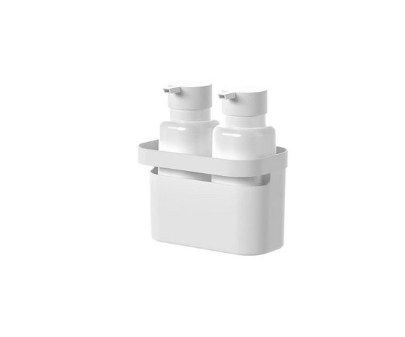 Dispensers Conjunto c/Organizador Flow - Branco (ref.CDM700BCF)