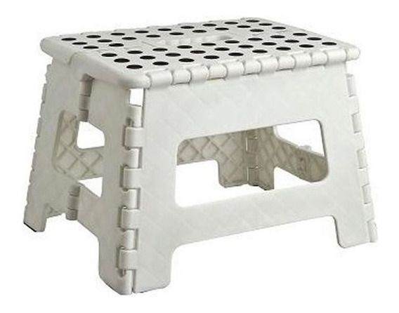 Banco Dobrável 29 x 22 x 22  P - Branco Lola