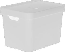 Caixa Organizadora Cube c/Tampa Preto 18L (ref.CC450)