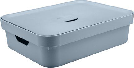 Caixa Organizadora Cube c/Tampa Azul 16L (ref.CC550)