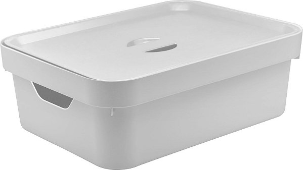 Caixa Organizadora Cube c/Tampa Branca 10,5 (ref.CC350)