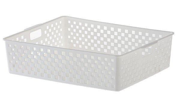 Cesto Organizador Quadratta GG - Branco - 34 x 27 x 9 (ref.889)