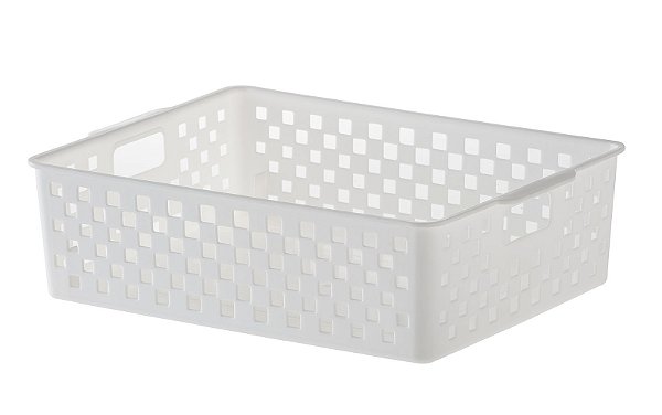 Cesto Organizador Quadratta G - Branco - 27 x 21 x 8 (ref.891)