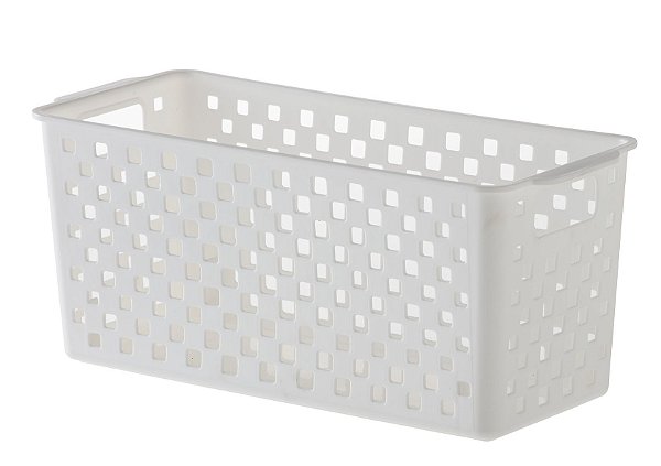 Cesto Organizador Quadratta P - Branco - 27 x 12 x 12 (ref.893)
