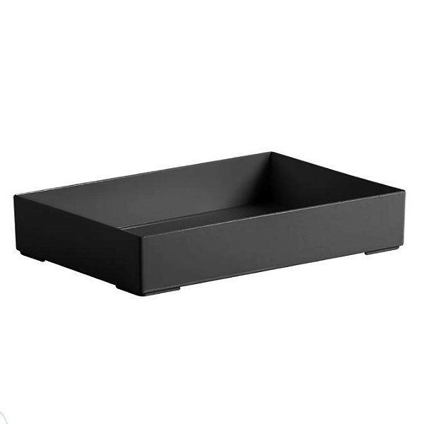Bandeja 25 x 17 x 4,7 cm - Preto (ref.1467)