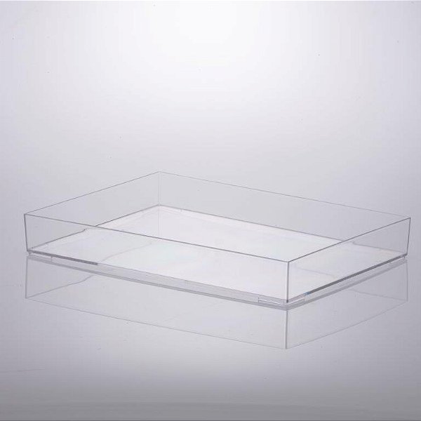 Bandeja 34,5 x 25 x 4,7 cm - Cristal (ref.1643)