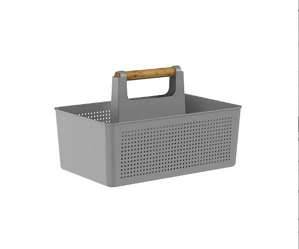 Organizador Multiuso Flow com alça 34,6 x 21,5 x 22,4 - Chumbo (ref.OMW100CHF)