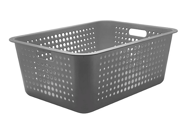 Cesta Organizadora Maxi 40 Litros Chumbo 56 x 41 x 22 cm (ref.CO460)