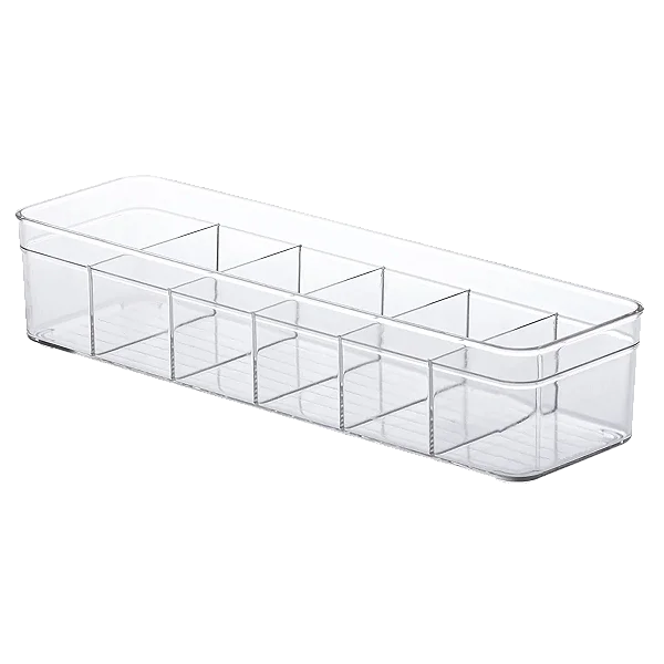 Organizador Modular Diamond Cristal c/Divisórias 35,5 x 10,5 x 7,5 (ref.1127)
